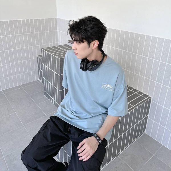 BEAR VACATION鏤空字體小熊短Tee 