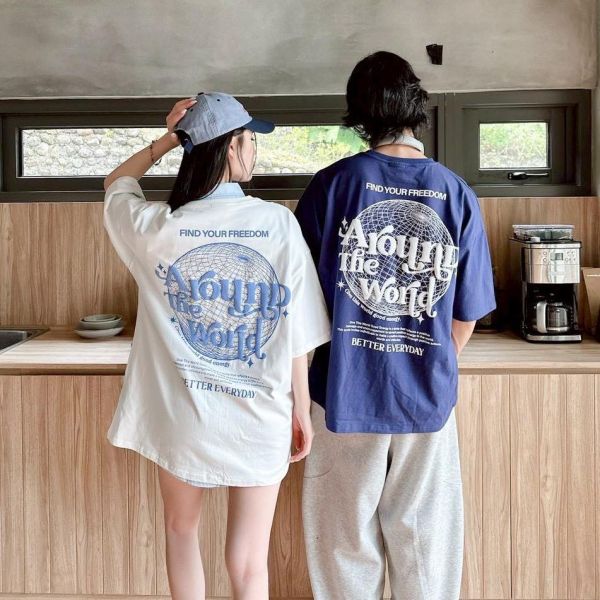 【現貨】發泡字型球形構圖短Tee 