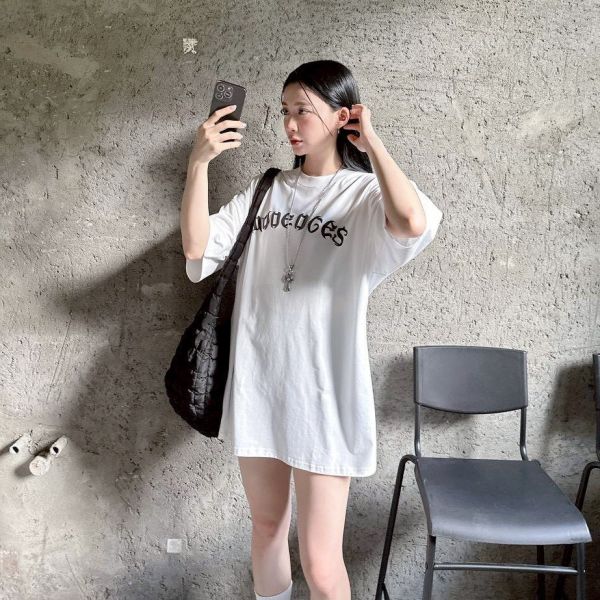 【SORONA®現貨】發泡螺旋哥德字涼感Tee 