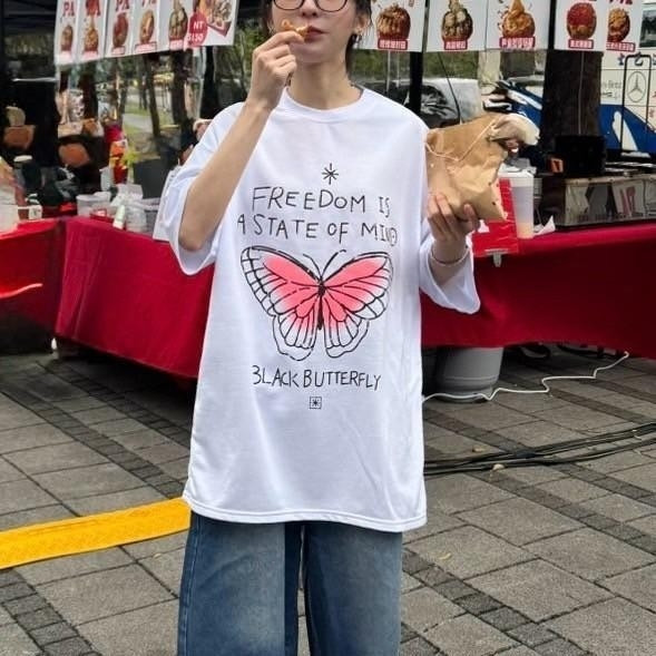 【預購】幻影噴墨蝴蝶Tee 