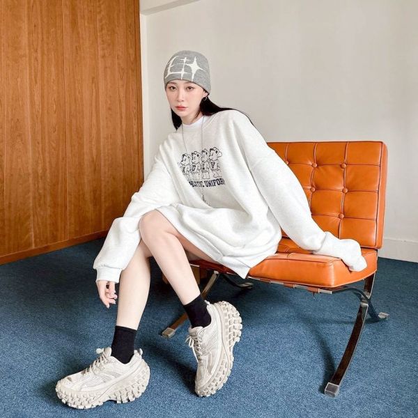 ADLV四熊印花刷毛大學Tee 