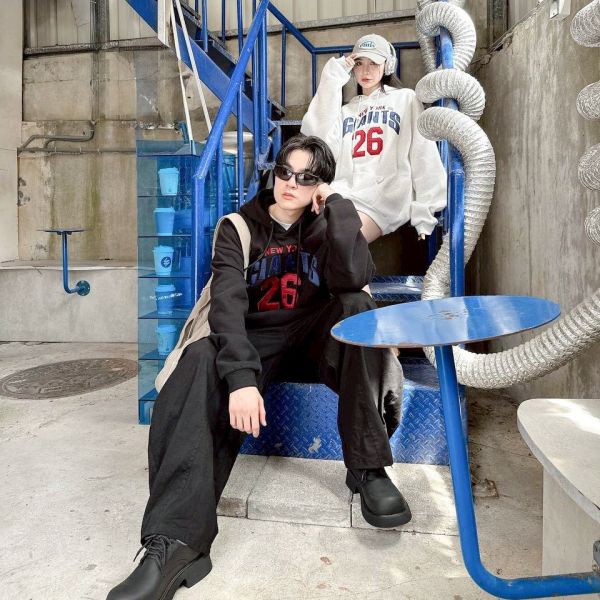 GIANTS 26刺繡刷毛帽Tee 