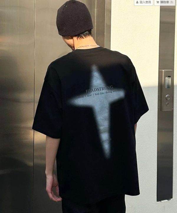 美式復古十字星芒Tee 