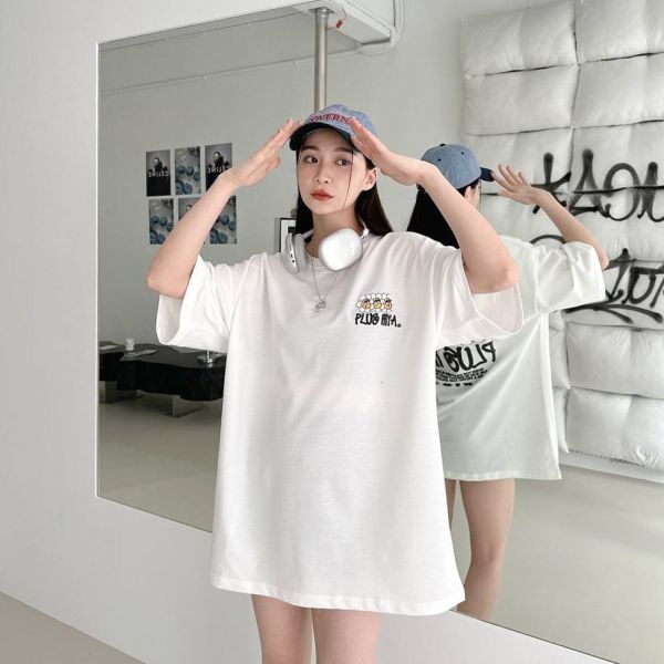 【預購】PLUS HIYA發泡彩虹印花Tee 