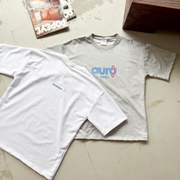 【現貨】aurocean斑駁字印花短Tee 