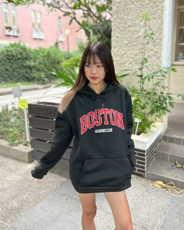 【現貨】BOSTON刷毛帽Tee 