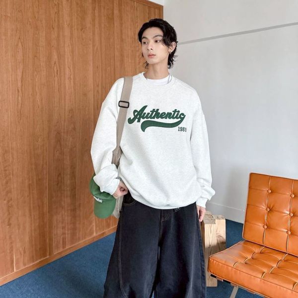 Authentic 1989美式刺繡刷毛大學Tee 