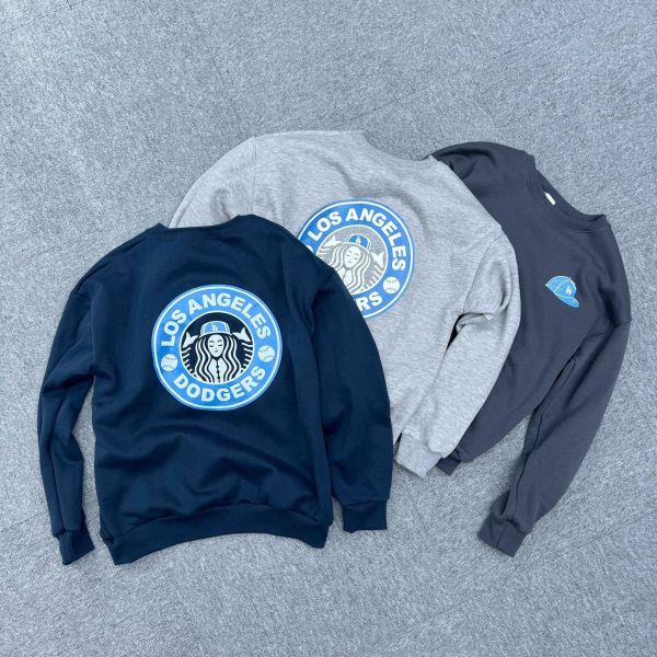 LA棒球帽刷毛大學Tee 