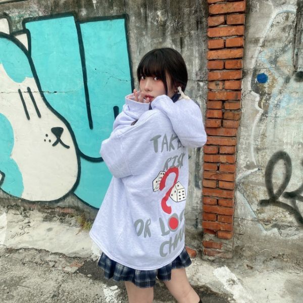 【現貨】骰子問號發泡短寬帽Tee 