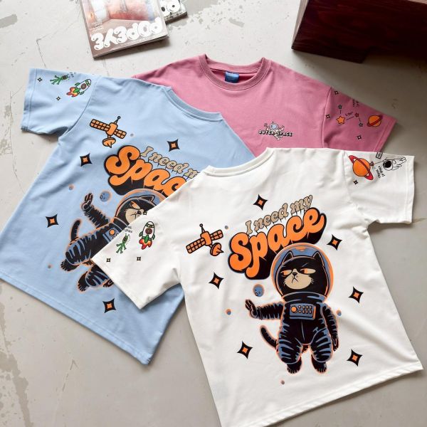 【現貨+預購】Space太空貓印花短Tee 