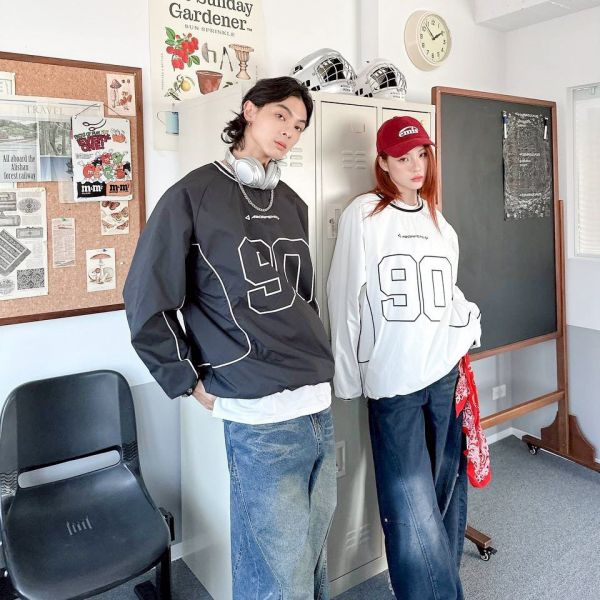 【現貨】ABORFENO 90撞色拼接束口風衣 