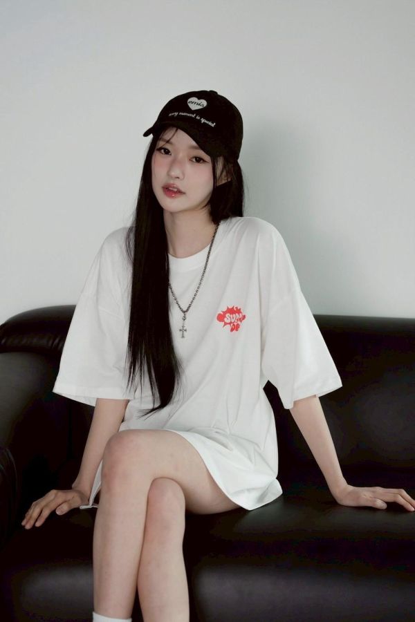 【現貨】SUNNY DAY日光浴狗狗印花短Tee 