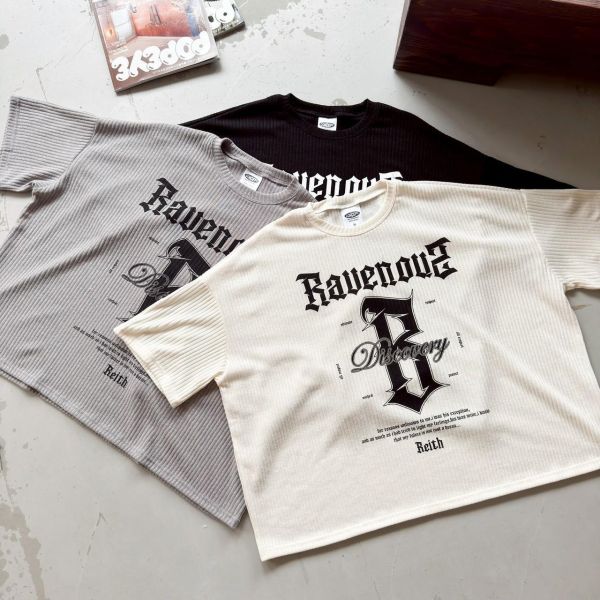 【線貨】Bauenous哥德字印花寬版短Tee 