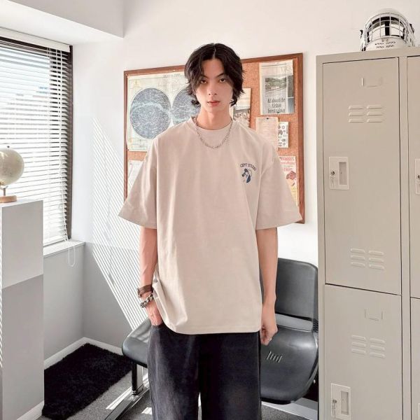 【現貨】.狗狗字母印花短Tee 