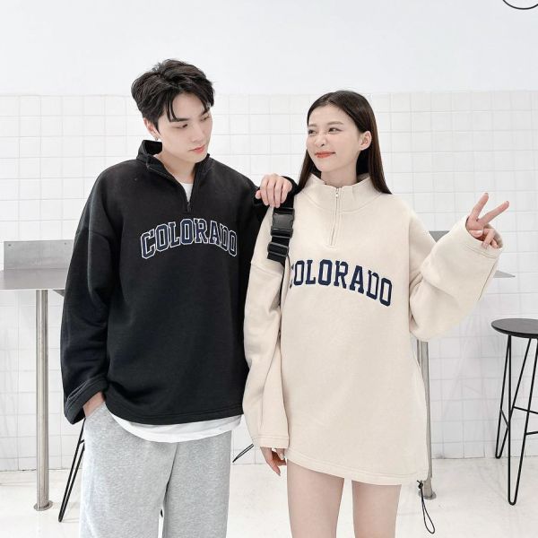 刺繡COLORADO立領長Tee 