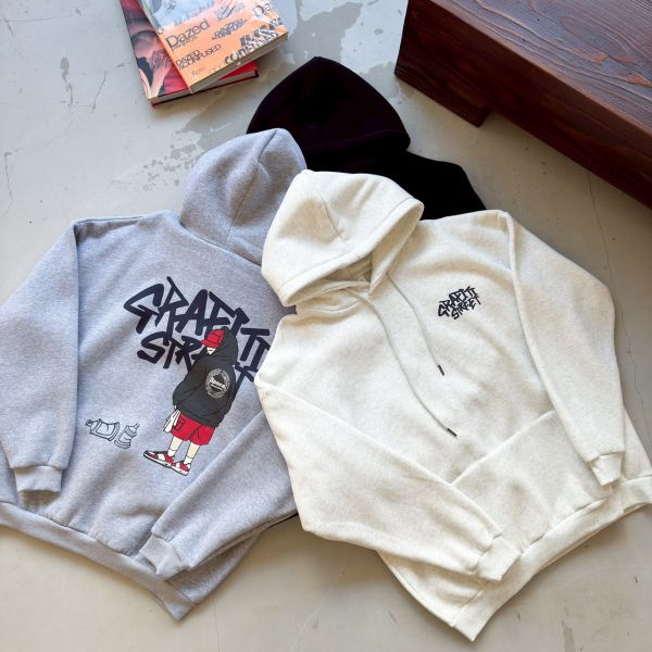 GRAFITI塗鴉少年刷毛帽Tee 