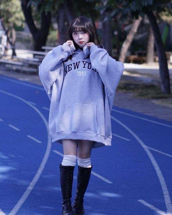 【現貨】199X刺繡紐約重磅刷毛帽Tee 