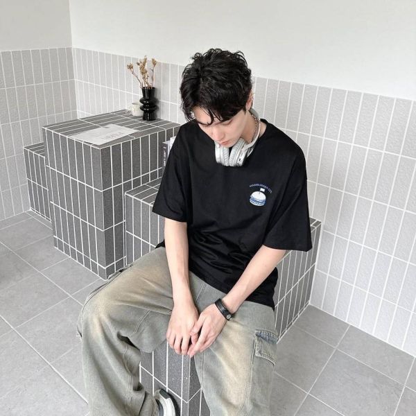 【現貨】漢堡分解印花短Tee 