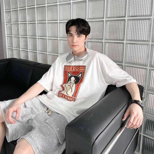 【現貨】I DO中指狗狗問候短Tee 