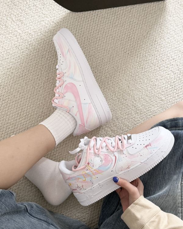 【訂製款】Nike Air Force 1 星愿塗鴉 - 女款 