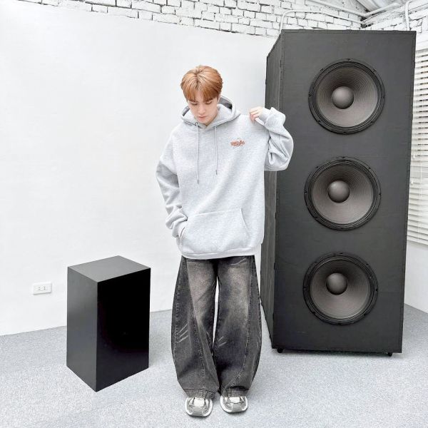 RESTDING恐龍塗鴉刷毛帽Tee 