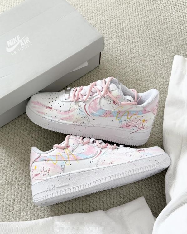 【訂製款】Nike Air Force 1 星愿塗鴉 - 女款 
