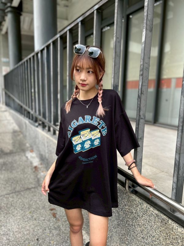 香菸盒印花Tee 
