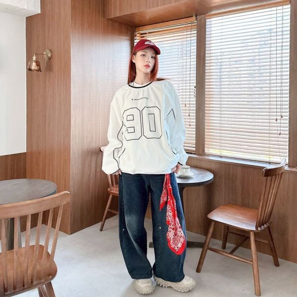 【現貨】ABORFENO 90撞色拼接束口風衣 