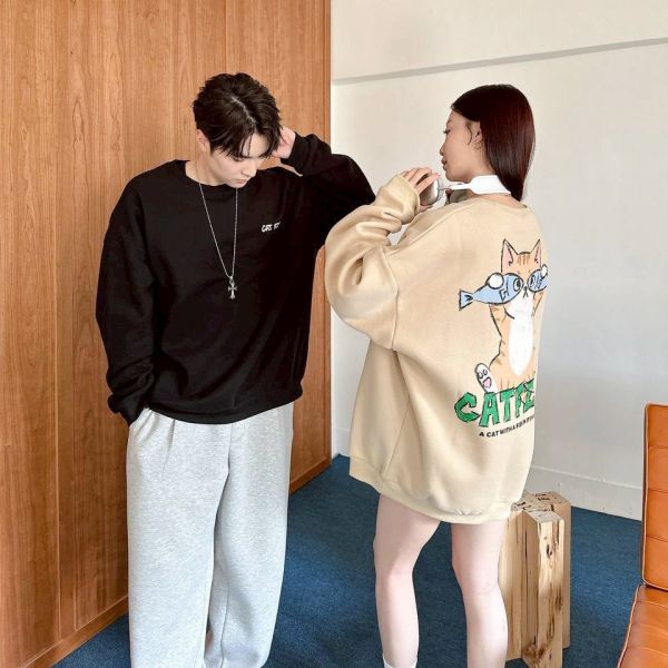 catfish塗鴉感刷毛大學Tee 