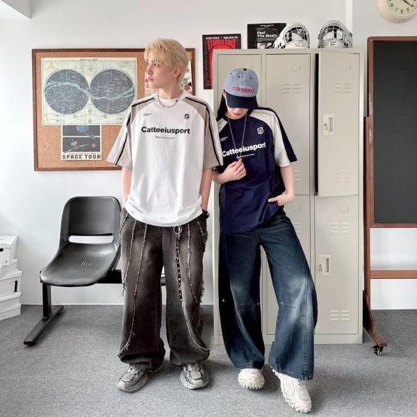 【SORONA®現貨】賽車風拼接涼感Tee 