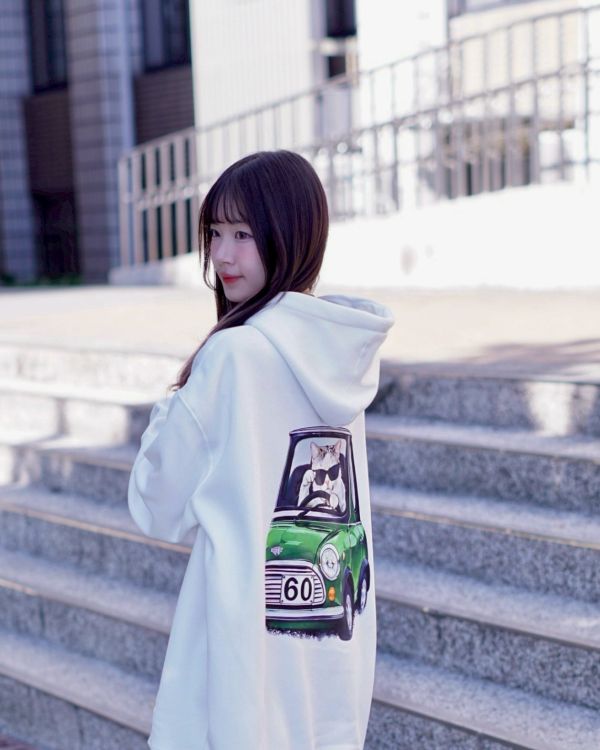 現貨【牛奶暖絨】Driver Cat復古汽車牛奶絨帽Tee 