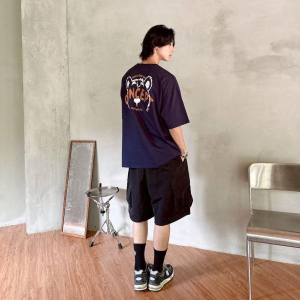 【現貨】熊掌印花短Tee 