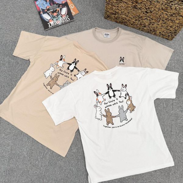 【現貨】兔子環繞印花短Tee 