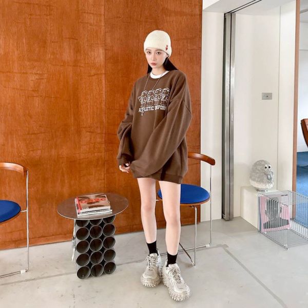 ADLV四熊印花刷毛大學Tee 