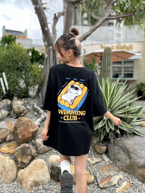 【現貨】SWIMMING CLUB充氣墊日曬狗狗Tee 