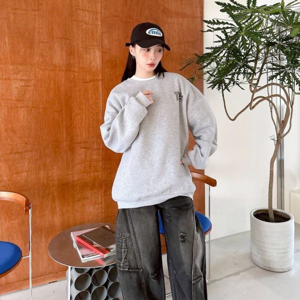 TEA  MUG咖啡杯大叔刷毛大學Tee 