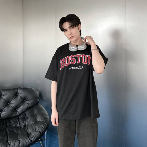 【現貨】BOSTON刺繡短Tee 