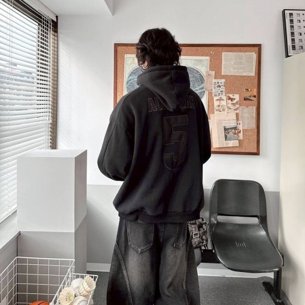 AUROCEAN 5領釦刷毛帽Tee 