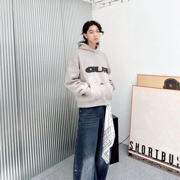 【現貨】AUR刺繡短寬版型帽Tee 