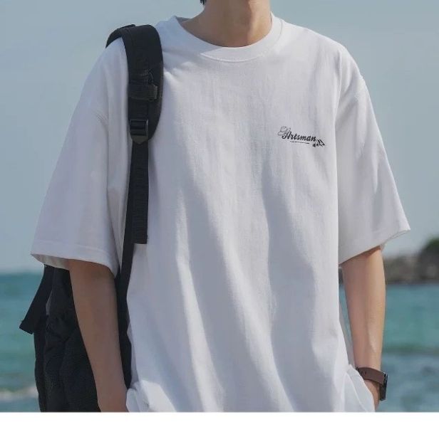 素描畫露營短Tee 