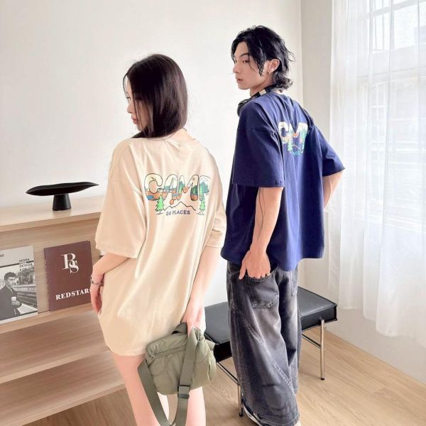 森林露營印花短Tee 