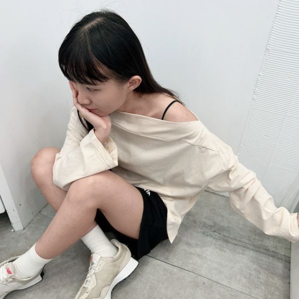 【現貨】慵懶感-一字領長版棉Tee 