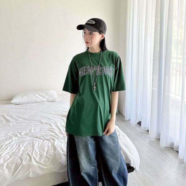 【SORONA®現貨】NEW YORK 刺繡字體涼感Tee 