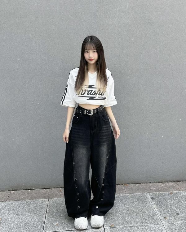 現貨【比例必殺技】金屬鏤空洞洞彎刀褲 