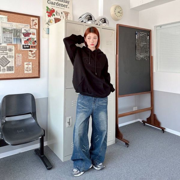 NERF圓標貼布刷毛帽Tee 