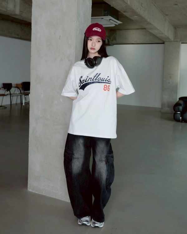 【現貨】Saintlouis86刺繡短Tee 