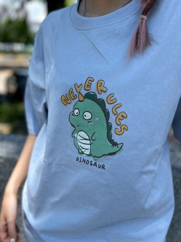 NEVERULES 恐龍插畫Tee 