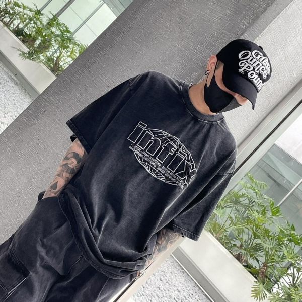 【現貨】INFIX貼布電繡水洗Tee 
