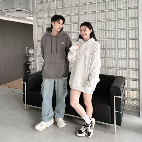 【現貨】手繪感心情表情刷毛帽Tee 