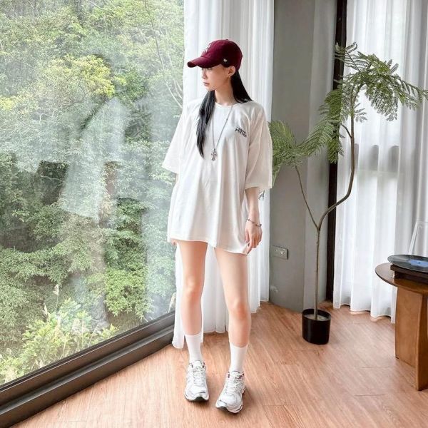 slow down蒙面紙袋男孩印花短Tee 